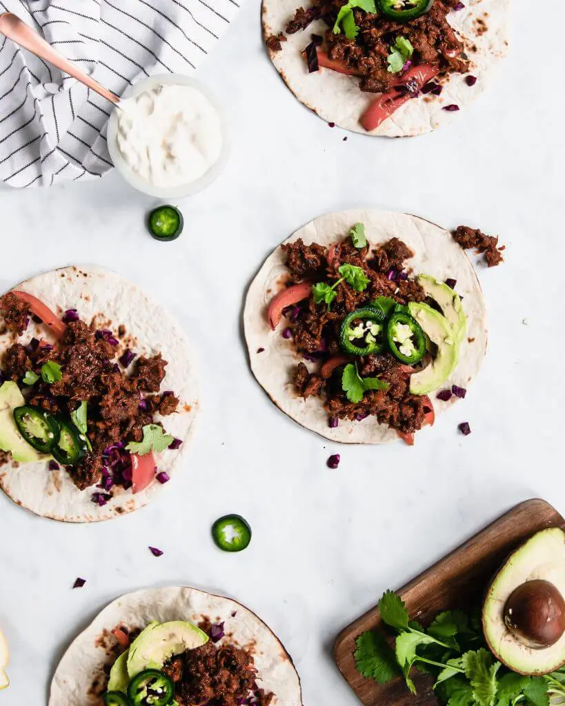 taco met pulled oats