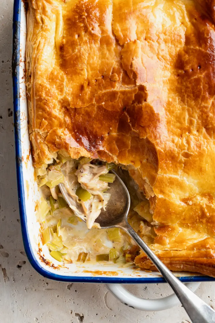 Kip en prei bladerdeegtaart - Food from ClaudNine