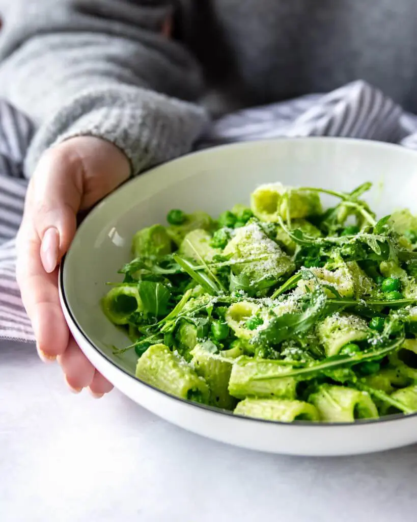pasta doperwten pesto