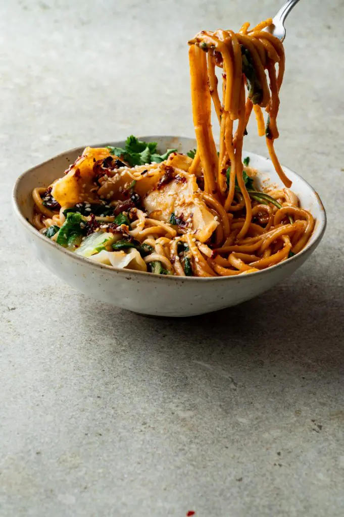 Gochujang dumpling noodles- Food from ClaudNine