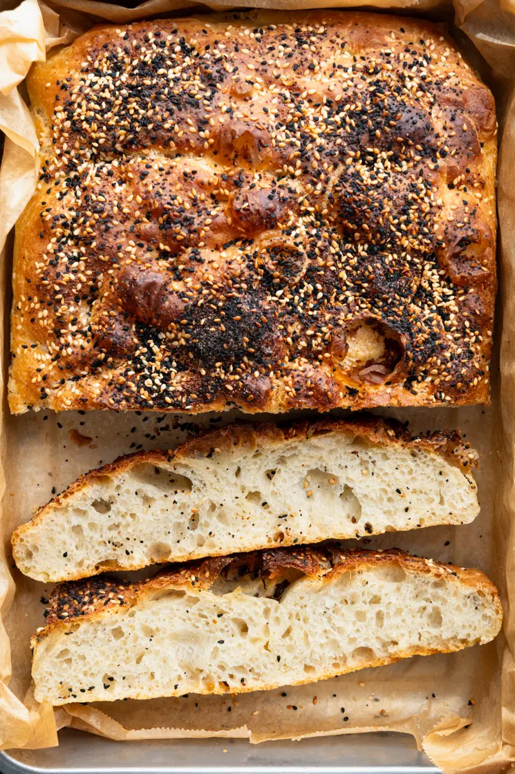 Everything but the bagel focaccia - Food from ClaudNine