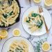 citroenpasta met parmezaanse kaas