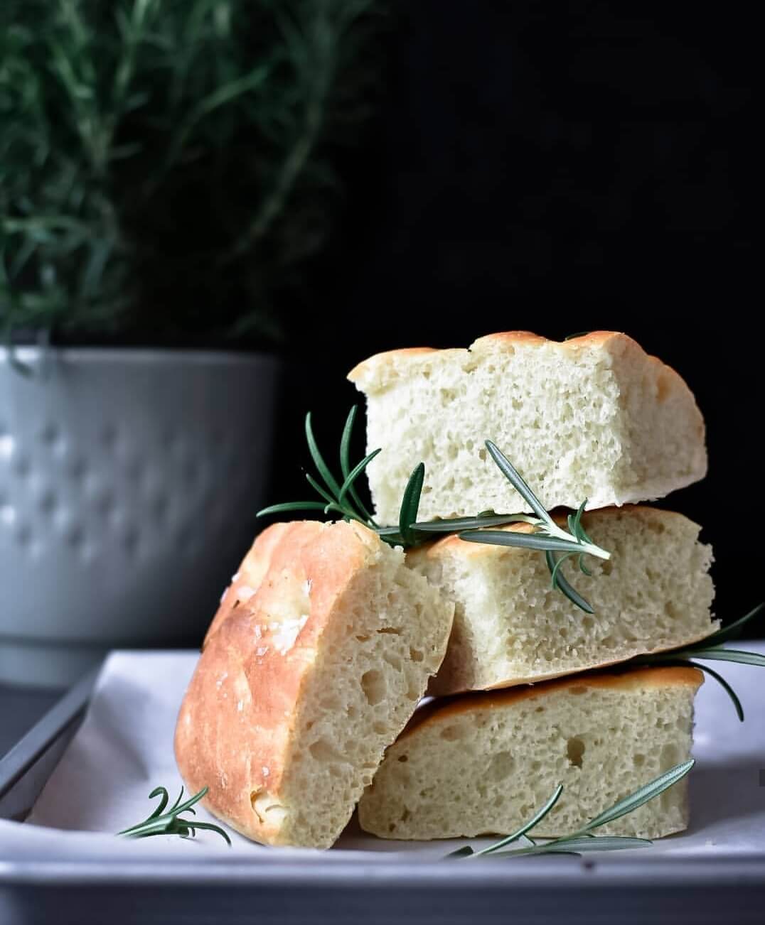 zuurdesem foccacia