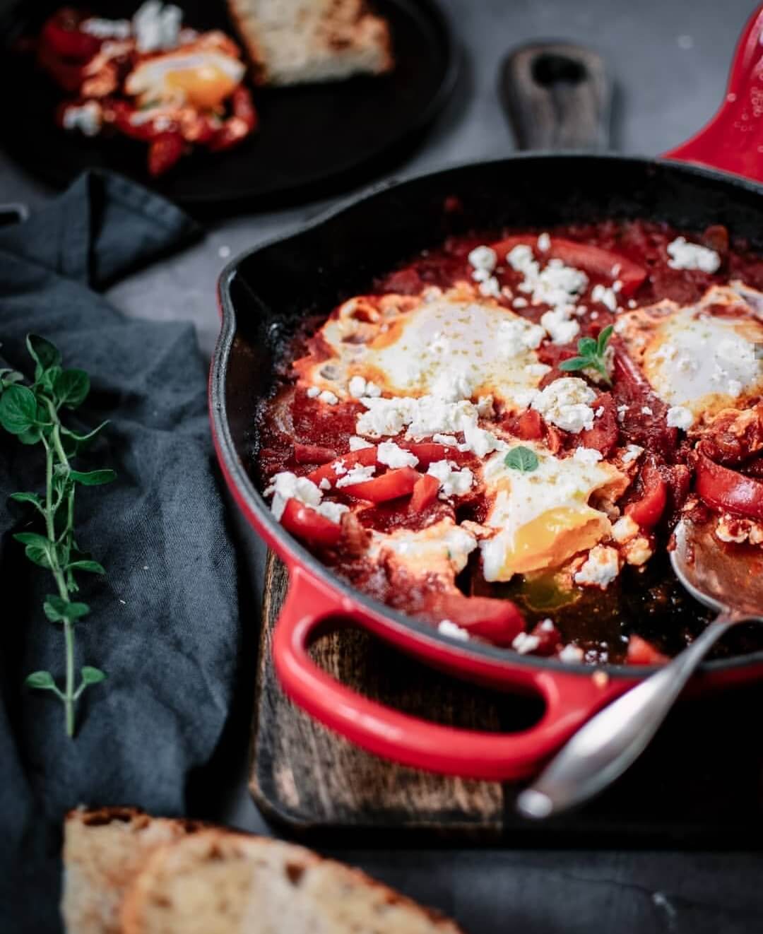 shakshuka met feta