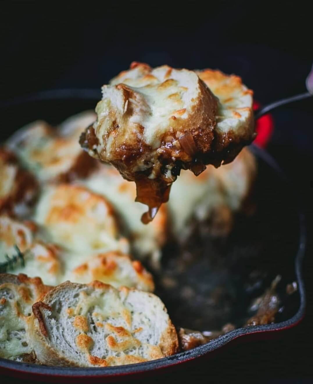 uiensoep gratin