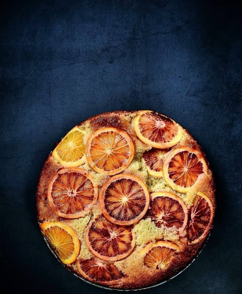 upside down sinaasappelcake