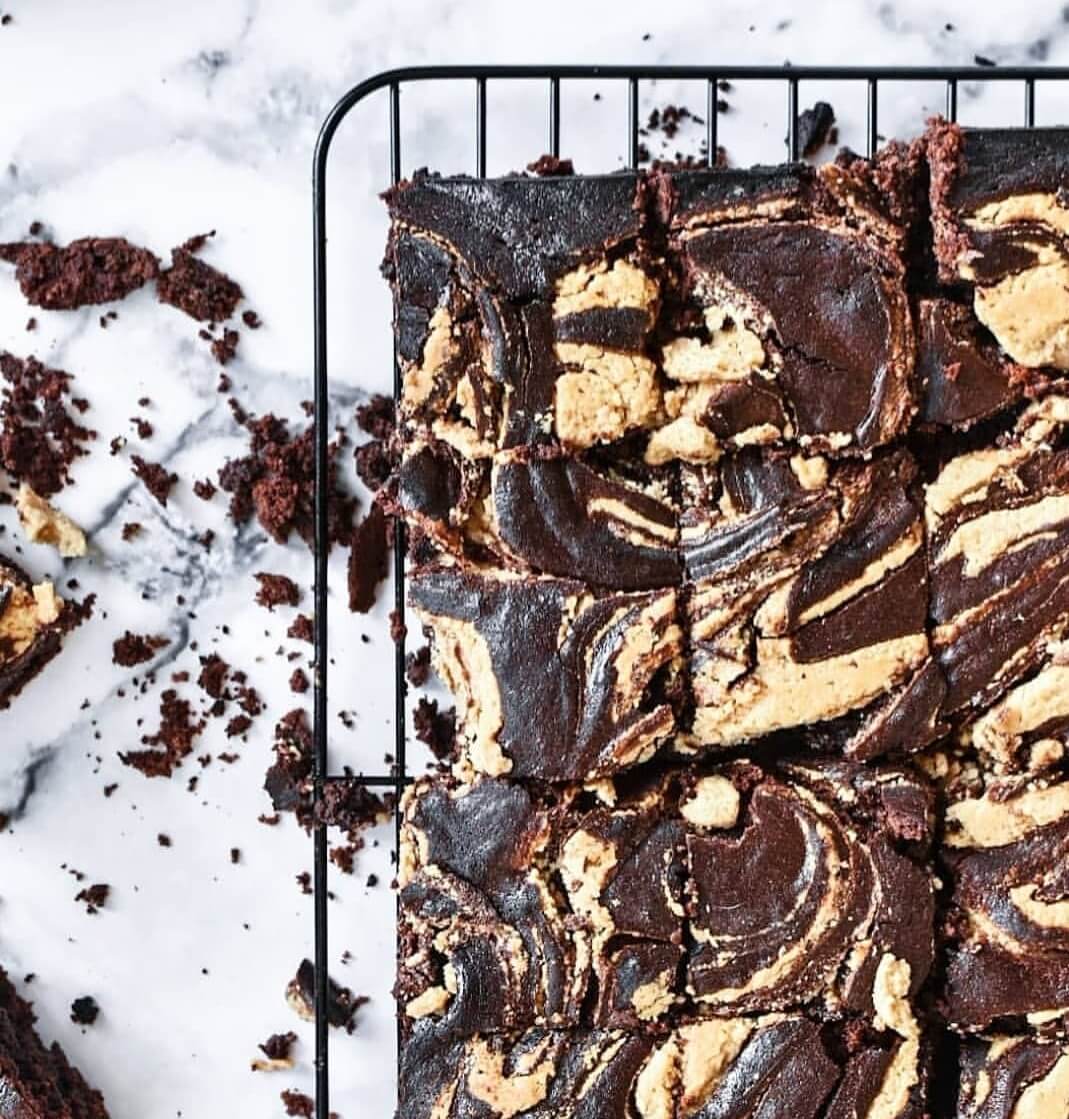 brownies met pindakaas
