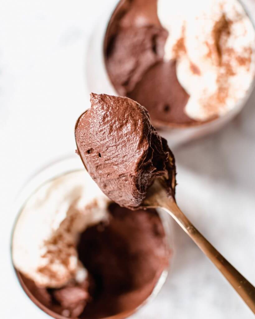 koolhydraatarme chocolade mousse