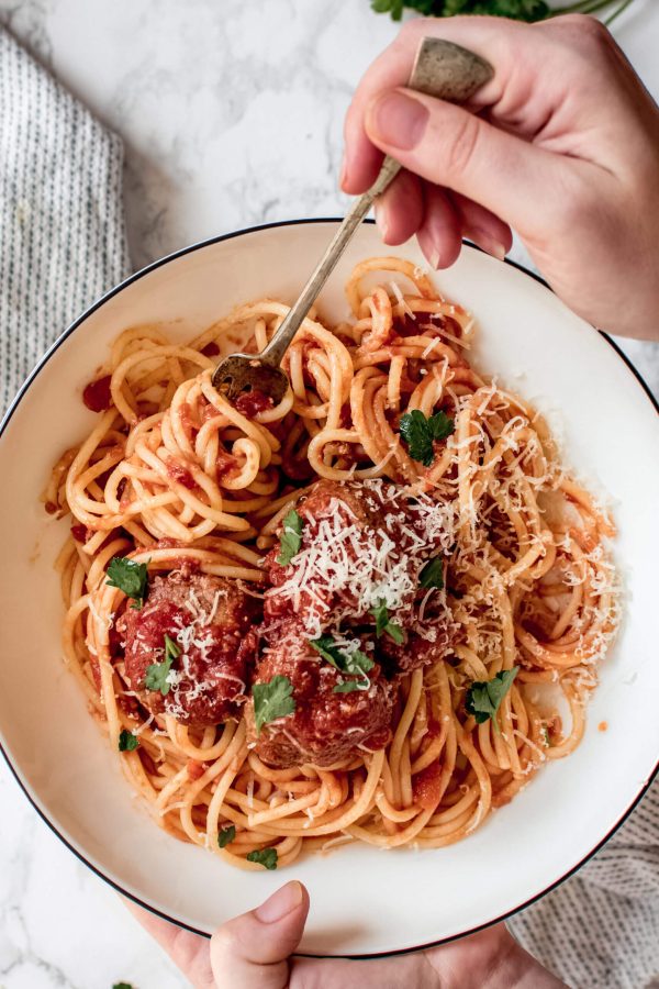Spaghetti met gehaktballen