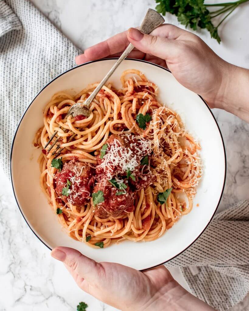 Spaghetti met gehaktballen