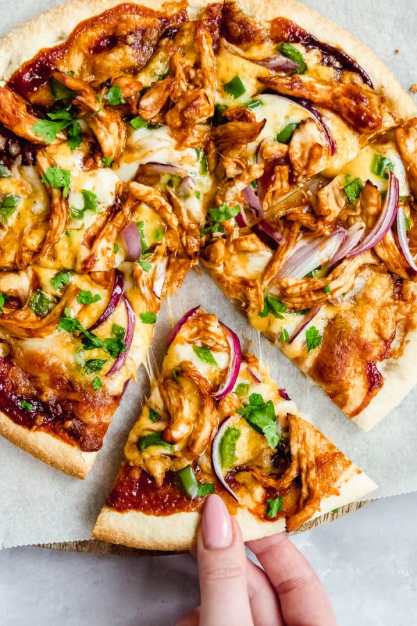 bbq pulled chicken pizza