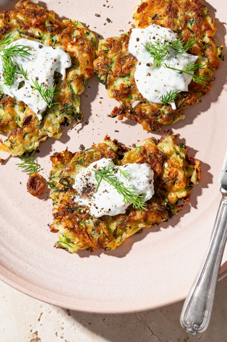 Courgette fritters