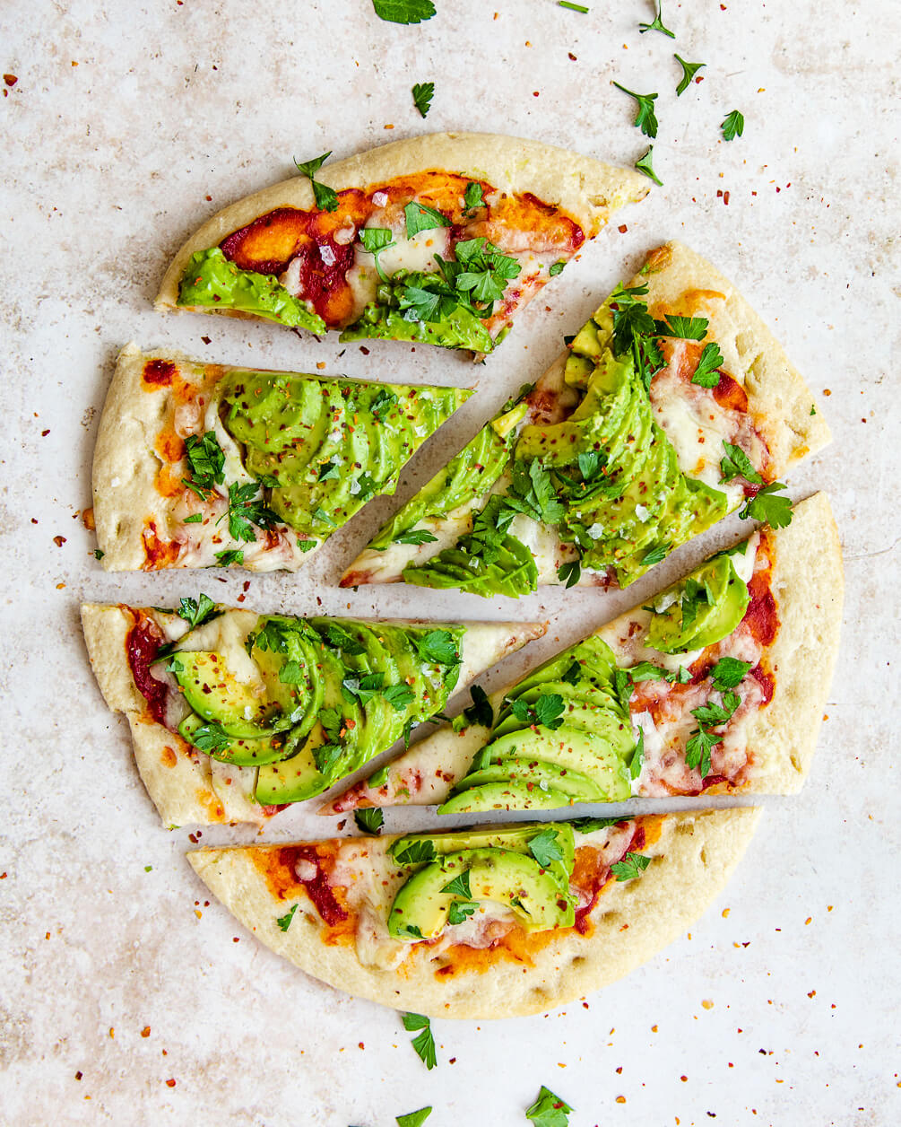 avocado pizza