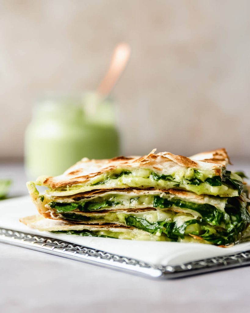 green goddess quesadilla