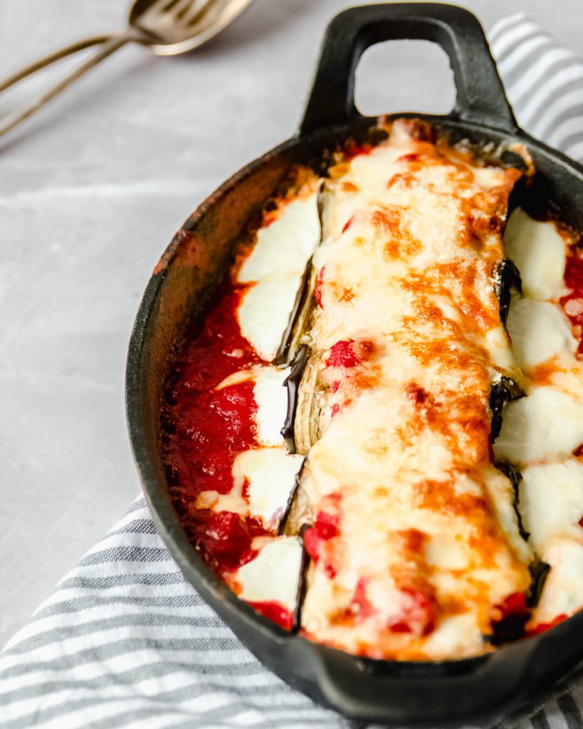 aubergine rolletjes met feta