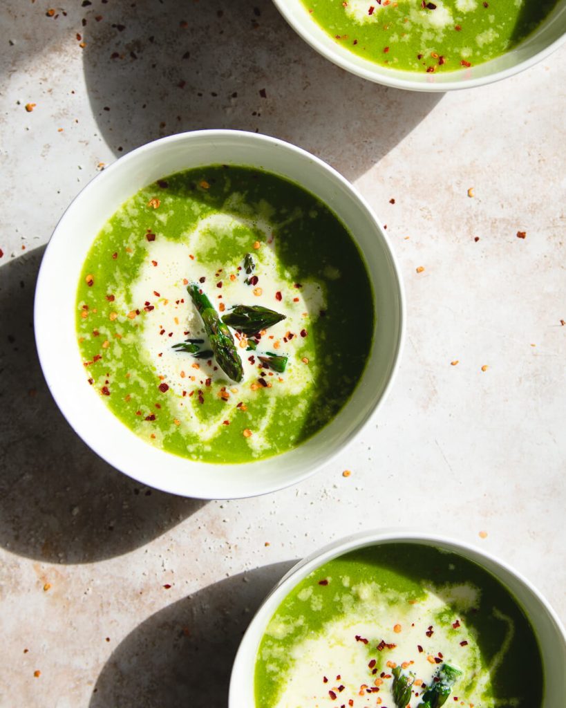 groene asperge soep
