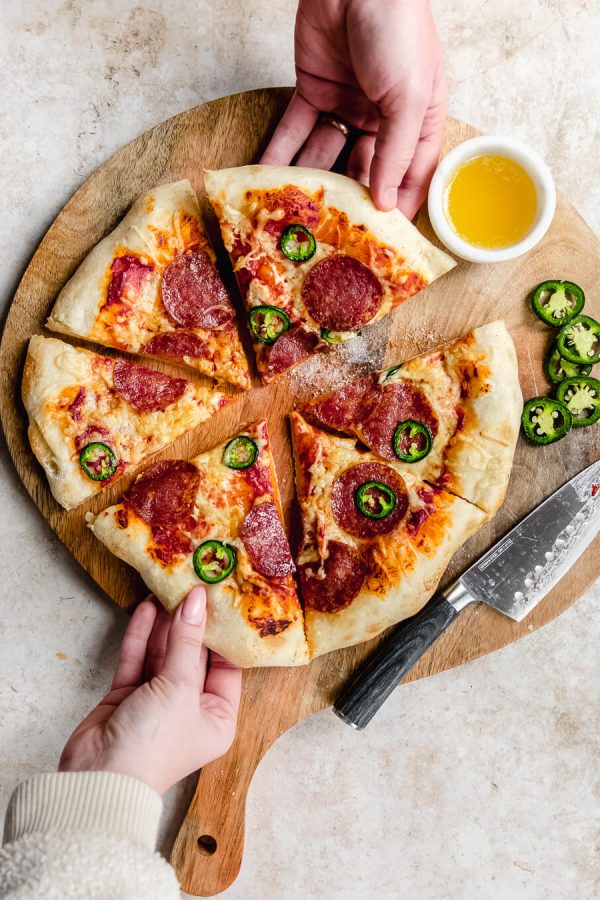 American hot pizza zuurdesem