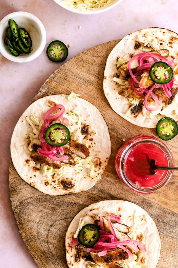 taco's met krokante kip