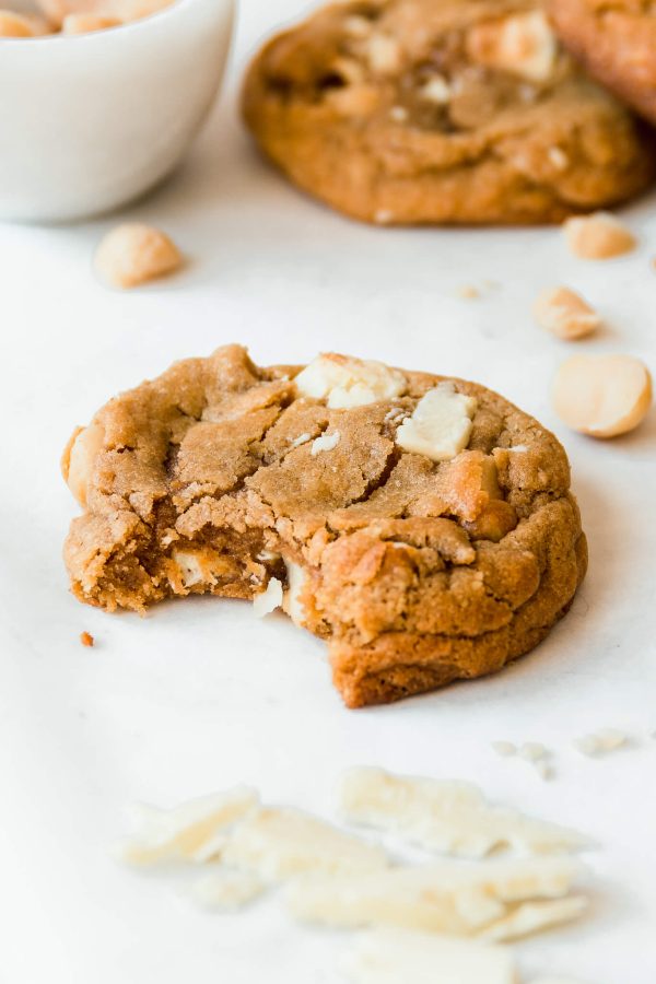 witte chocolade macadamia cookie