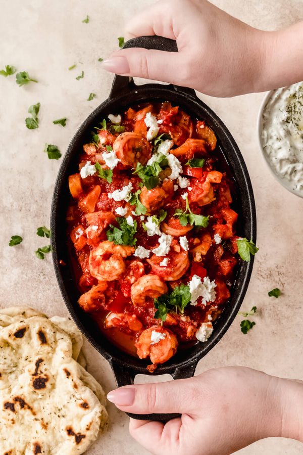 Garnalen Saganaki