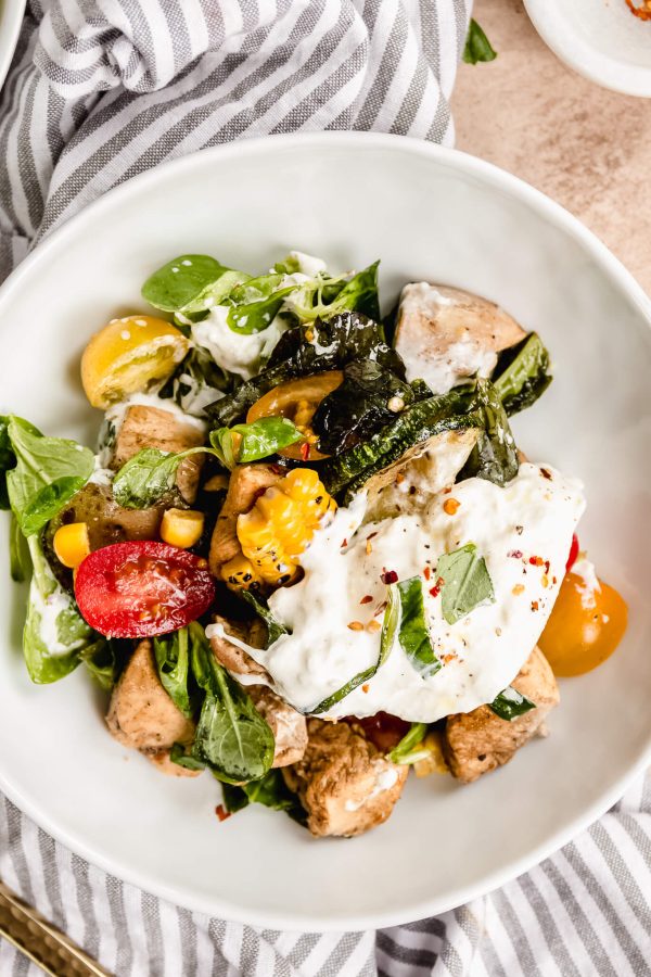 salade met burrata