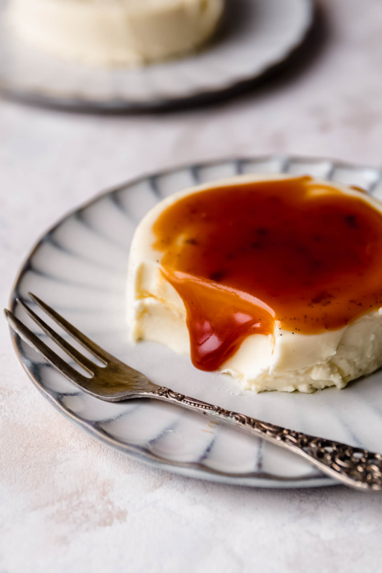 Panna cotta met karamel