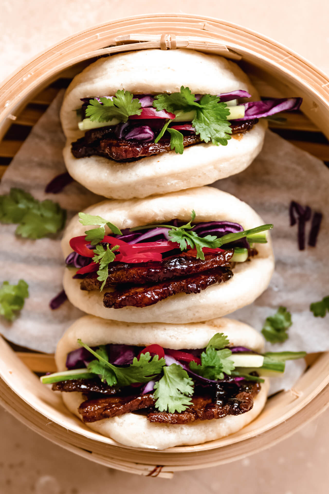 Bao met sticky speklap