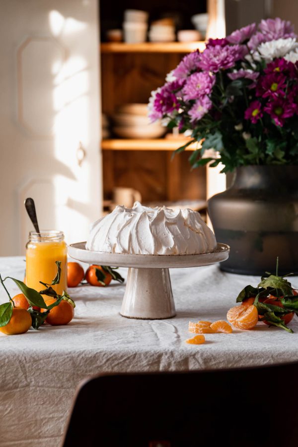 pavlova met mandarijn curd