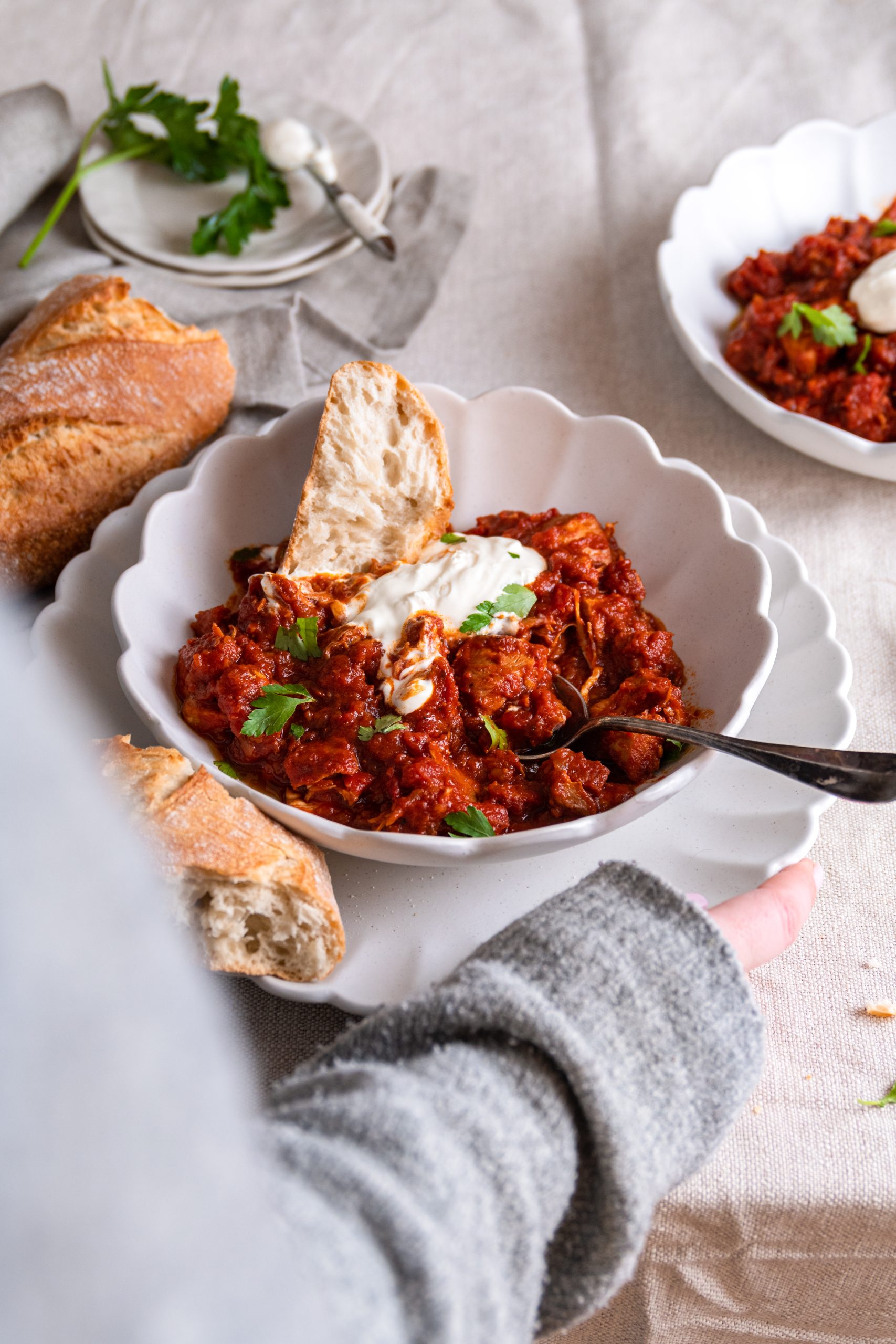 Kip stoofpot met chorizo