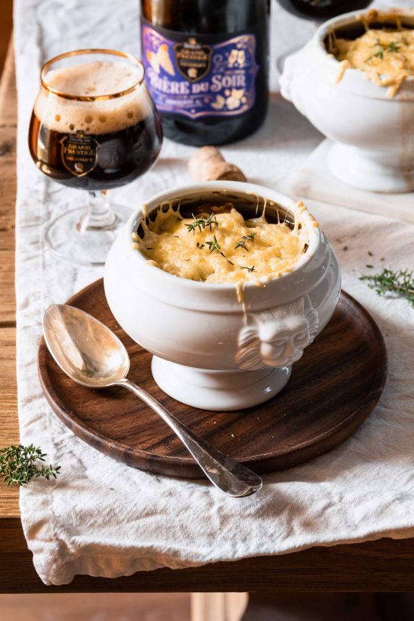 Franse uiensoep met Armagnac