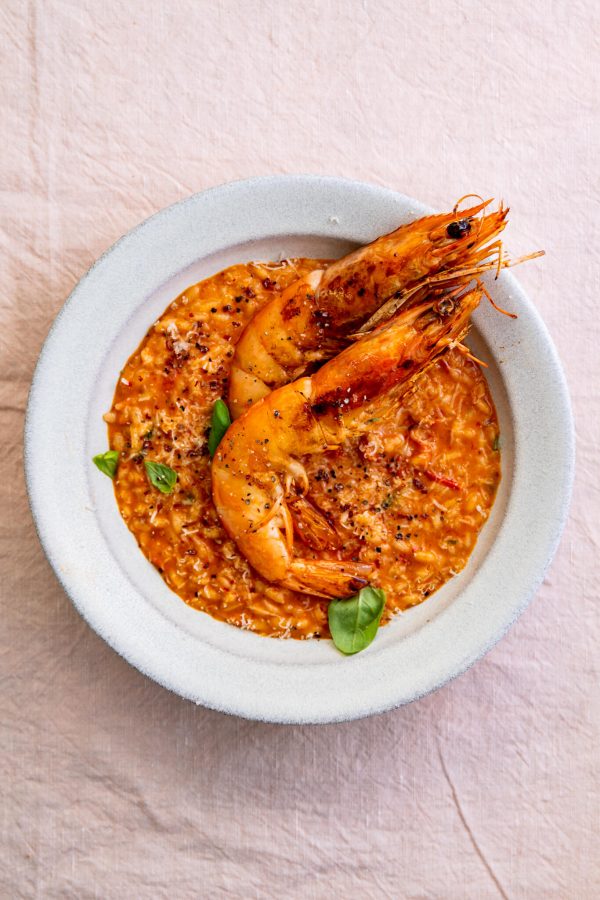 Risotto met geroosterde tomaten