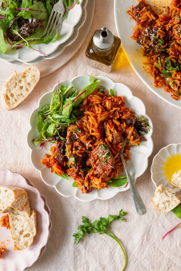 giouvetsi Rundvlees stoofschotel met orzo