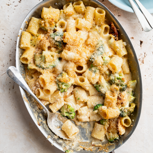 mac&cheese met kip en broccoli