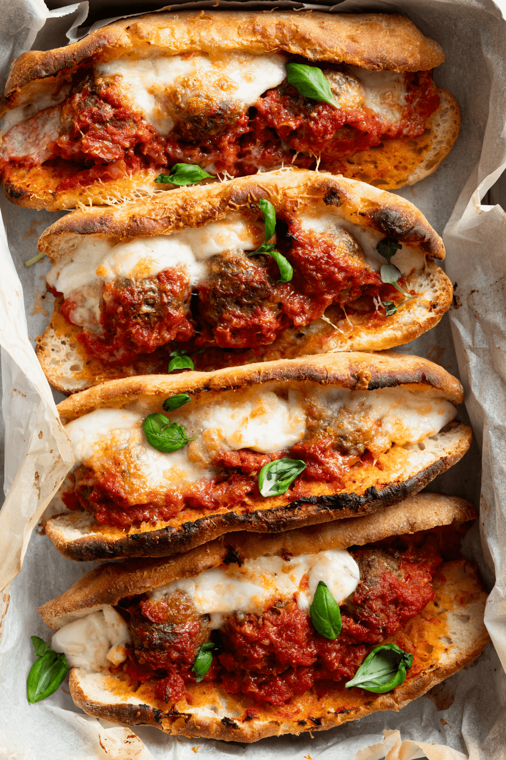 Pizza broodjes meatball sub