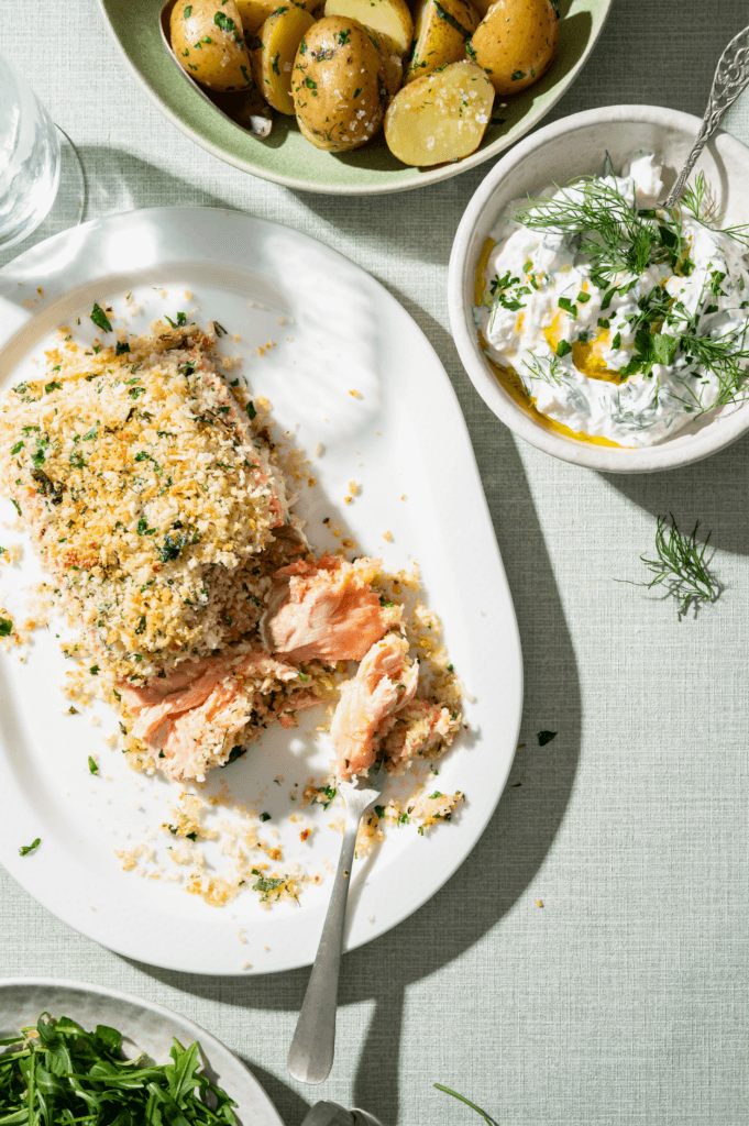 zalm met panko korst