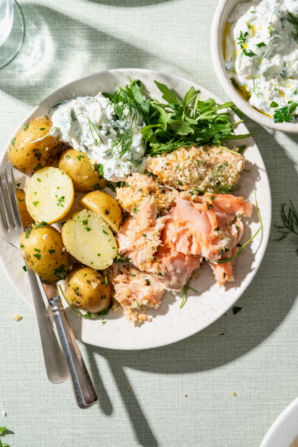 Zalm met panko korst