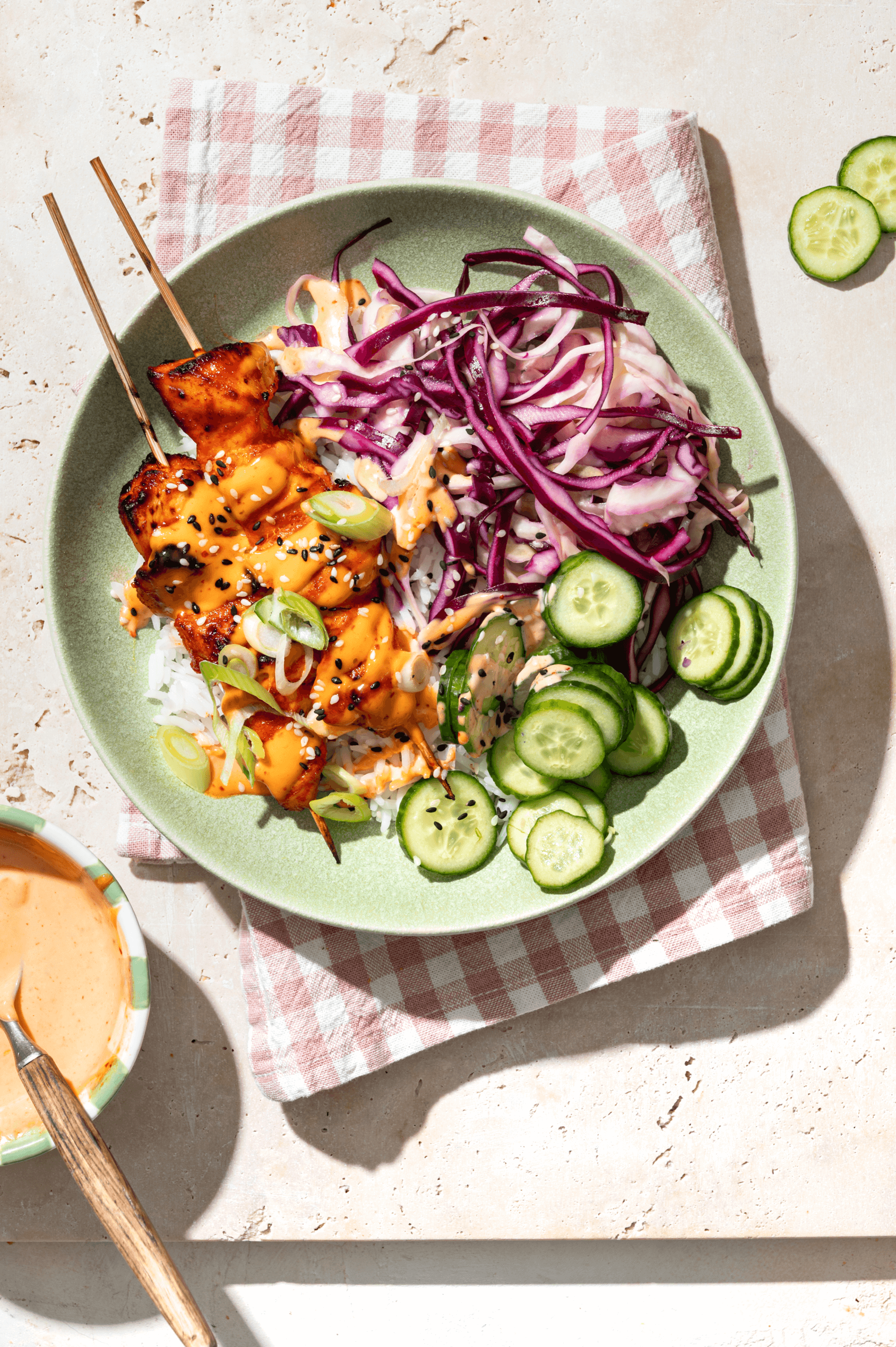 Gochujang kipspiezen