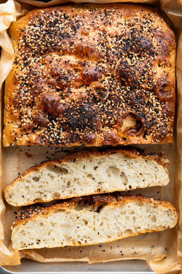 Everything but the bagel focaccia