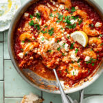 Garnalen saganaki